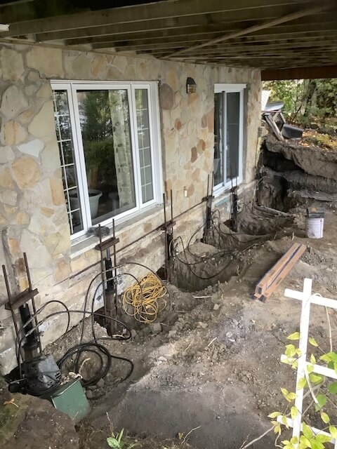 Stabilisation de fondation sur pieux (2)
